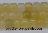 CRB2500 15.5 inches 6*8mm rondelle yellow jade beads wholesale