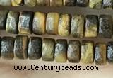 CRB2573 15.5 inches 2*4mm heishi yellow tiger eye beads wholesale