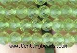 CRB2638 15.5 inches 3*4mm faceted rondelle peridot gemstone beads