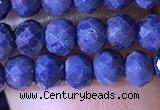 CRB2645 15.5 inches 3*4mm faceted rondelle sapphire gemstone beads