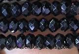 CRB2650 15.5 inches 2*3mm faceted rondelle black spinel beads