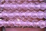 CRB2662 15.5 inches 2*3mm faceted rondelle white crystal beads