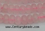 CRB2801 15.5 inches 5*8mm rondelle rose quartz beads wholesale