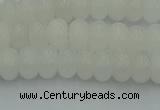CRB2810 15.5 inches 4*6mm rondelle white jade beads wholesale