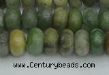 CRB2832 15.5 inches 6*10mm rondelle jade gemstone beads