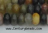 CRB2847 15.5 inches 6*10mm rondelle fancy jasper beads wholesale