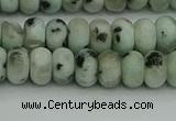 CRB2850 15.5 inches 4*6mm rondelle sesame jasper beads