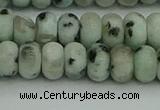 CRB2851 15.5 inches 5*8mm rondelle sesame jasper beads