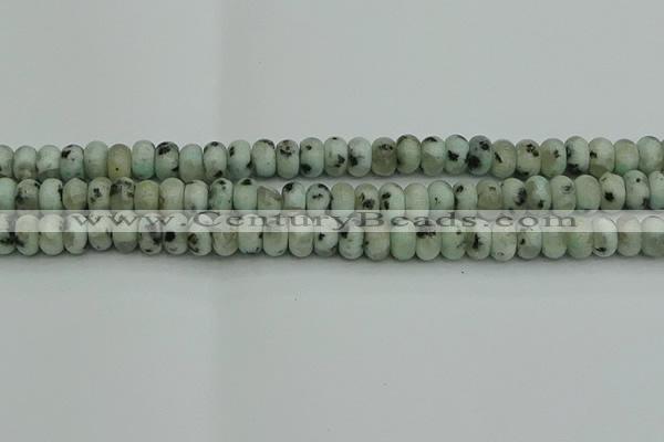 CRB2851 15.5 inches 5*8mm rondelle sesame jasper beads