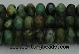 CRB2900 15.5 inches 4*6mm rondelle African turquoise beads