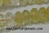 CRB308 15.5 inches 8*12mm faceted rondelle citrine gemstone beads