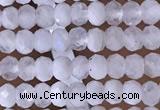 CRB3106 15.5 inches 2*3mm faceted rondelle tiny white moonstone beads