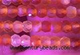 CRB3126 15.5 inches 2*3mm faceted rondelle tiny red agate beads