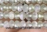 CRB3150 15.5 inches 2.5*4mm faceted rondelle tiny prehnite beads