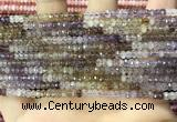 CRB3200 15.5 inches 2*3.5mm faceted rondelle mixed quartz beads