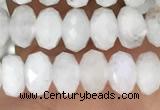 CRB3210 15.5 inches 3.5*6mm faceted rondelle white moonstone beads