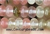 CRB4031 15.5 inches 4*6mm rondelle volcano cherry quartz beads wholesale