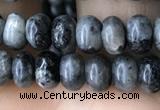 CRB4035 15.5 inches 4*6mm rondelle black labradorite beads wholesale