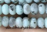 CRB4048 15.5 inches 4*6mm rondelle sesame jasper beads wholesale