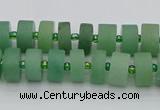 CRB472 15.5 inches 5*8mm tyre green aventurine beads wholesale