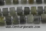 CRB482 15.5 inches 5*8mm tyre labradorite gemstone beads