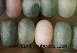 CRB5069 15.5 inches 5*8mm rondelle matte Indian agate beads wholesale