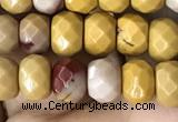 CRB5120 15.5 inches 4*6mm faceted rondelle mookaite beads wholesale