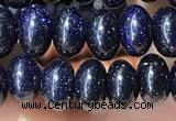 CRB5317 15.5 inches 4*6mm rondelle blue goldstone beads wholesale