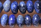 CRB5319 15.5 inches 4*6mm rondelle blue dumortierite beads