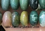 CRB5339 15.5 inches 5*8mm rondelle Indian agate beads wholesale