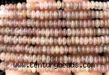 CRB5408 15 inches 2.5*4mm rondelle strawberry quartz beads