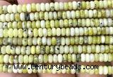 CRB5438 15 inches 2.5*4mm rondelle yellow turquoise beads