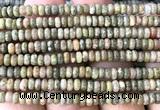 CRB5484 15 inches 2.5*4mm rondelle Chinese unakite beads