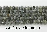 CRB5656 15.5 inches 6*10mm-7*11mm faceted rondelle labradorite beads wholesale