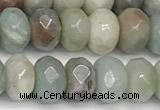 CRB5705 15 inches 5*8mm faceted rondelle AB-color amazonite beads