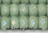 CRB5706 15 inches 5*8mm faceted rondelle AB-color jade beads