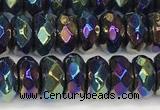 CRB5711 15 inches 5*8mm faceted rondelle AB-color gemstone beads