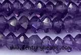 CRB5753 15 inches 2*3mm faceted amethyst beads