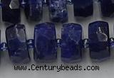 CRB584 15.5 inches 8*16mm faceted rondelle sodalite beads