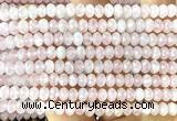 CRB6100 15 inches 4*6mm faceted rondelle rose quartz beads