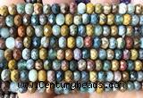 CRB6117 15 inches 4*6mm faceted rondelle ocean agate beads