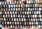 CRB6139 15 inches 4*6mm faceted rondelle American picture jasper beads