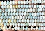 CRB6160 15 inches 4*6mm faceted rondelle colorful amazonite beads