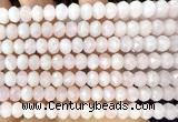 CRB6200 15 inches 5*8mm faceted rondelle rose quartz beads