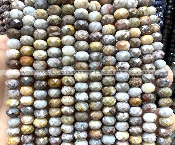 CRB6219 15 inches 5*8mm faceted rondelle gobi agate beads