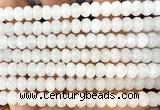 CRB6230 15 inches 5*8mm faceted rondelle white jade beads