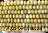 CRB6234 15 inches 5*8mm faceted rondelle yellow jade beads