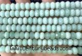 CRB6238 15 inches 5*8mm faceted rondelle green aventurine jade beads