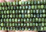 CRB6244 15 inches 5*8mm faceted rondelle China jade beads