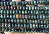 CRB6256 15 inches 5*8mm faceted rondelle Indian blood jasper beads